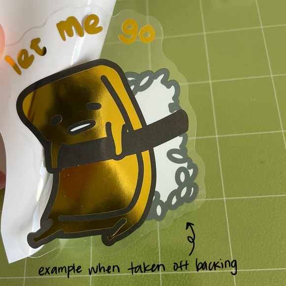 🌻10/$10🌻 Gudetama The Lazy Egg Foiled Decal Sticker - Picture 3 of 3